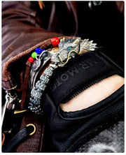 Dragon's Wish - Dragon Scale Bracelet, Ouroboros Bracelet with Dragon Head, Jormungandr Bracelet, Chinese Dragon Bracelet, Metal Dragon Art Handmade Stainless Steel Wicked Tender