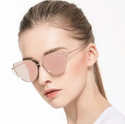 Cateye Sunglasses for Women Panthera - Oversized Mirror Sunglasses Cateye Sunglasses for Women Curved Aviator Sunglasses Wicked Tender