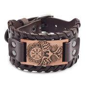 Viking Cuff Bracelet for Men Phoenix Bracer Leather Phoenix Bracelet - Large Viking Cuff Bracelet for Men Wicked Tender