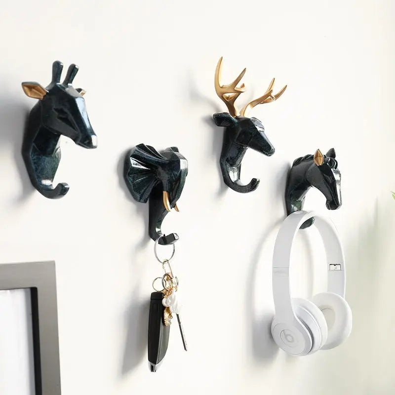 Decorative Animal Head Wall Hook, Home Decor