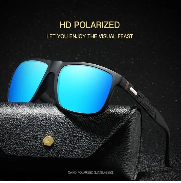 13 IMPORT SURENDRA - Fashion Vintage Square Polarized Sunglasses Men Women Luxury Brand Designer Men's Sun Glasses Driving Fishing UV400 Eyewear Man Wicked Tender