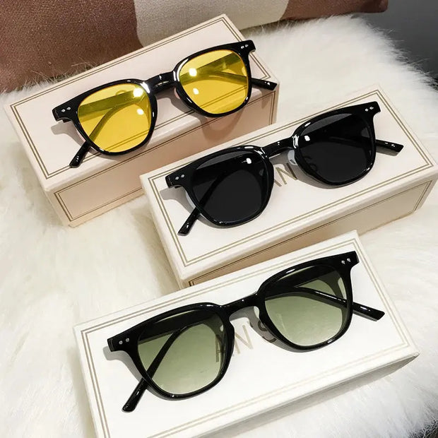 8 IMPORT SURENDRA - New Vintage Square Sunglasses Women Men Luxury Brand Small Round Sun Glasses Female Small Eyewear Oculos De Sol for Male Female Wicked Tender