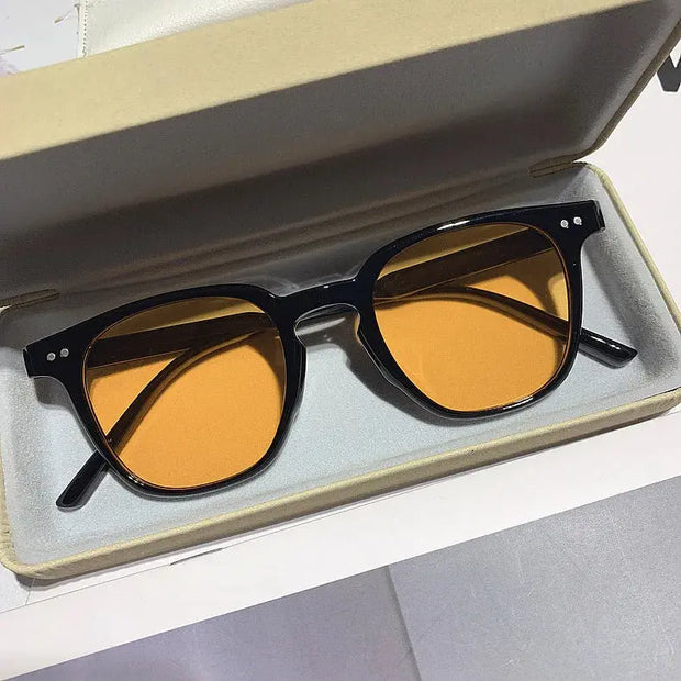 8 IMPORT SURENDRA - New Vintage Square Sunglasses Women Men Luxury Brand Small Round Sun Glasses Female Small Eyewear Oculos De Sol for Male Female Wicked Tender