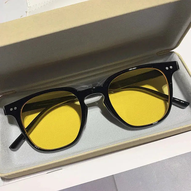8 IMPORT SURENDRA - New Vintage Square Sunglasses Women Men Luxury Brand Small Round Sun Glasses Female Small Eyewear Oculos De Sol for Male Female Wicked Tender