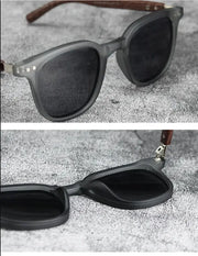 9 IMPORT SURENDRA - New Arrival Men Vintage Wooden Frame Sunglasses Classic Brand Sun Glasses Coating Lens Driving Eyewear for Men/women Wicked Tender