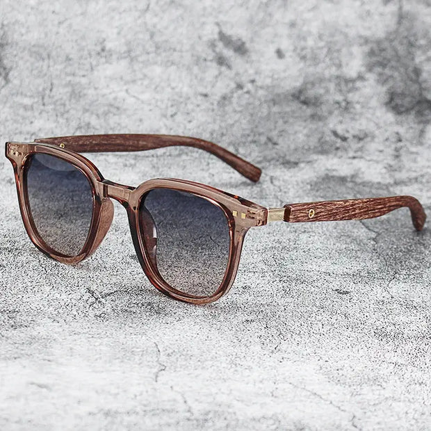 9 IMPORT SURENDRA - New Arrival Men Vintage Wooden Frame Sunglasses Classic Brand Sun Glasses Coating Lens Driving Eyewear for Men/women Wicked Tender