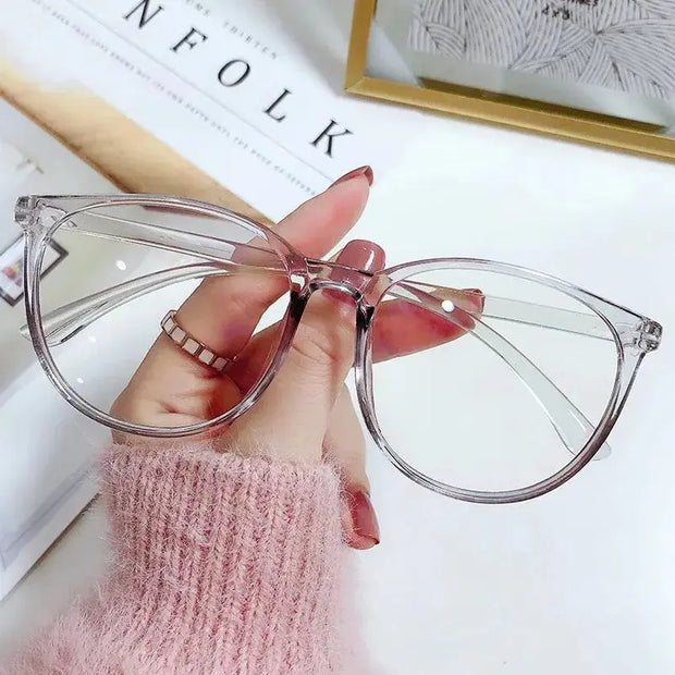Alex Cute Anti Blue Ovserized Glasses - New Large Frame Anti Blue Light Eyeglass Frame Reading Glasses Fresh And Simple Style Wicked Tender