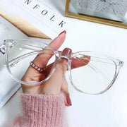 Alex Cute Anti Blue Ovserized Glasses - New Large Frame Anti Blue Light Eyeglass Frame Reading Glasses Fresh And Simple Style Wicked Tender