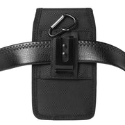 Black Nylon Cell Phone Holster - Universal Tactical Extra Large Heavy Duty Nylon Cell Phone Holster for iPhone, Samsung, Oppo, Redmi, Huawei, Xiaomi, Vivo, Lenovo, LG Wicked Tender