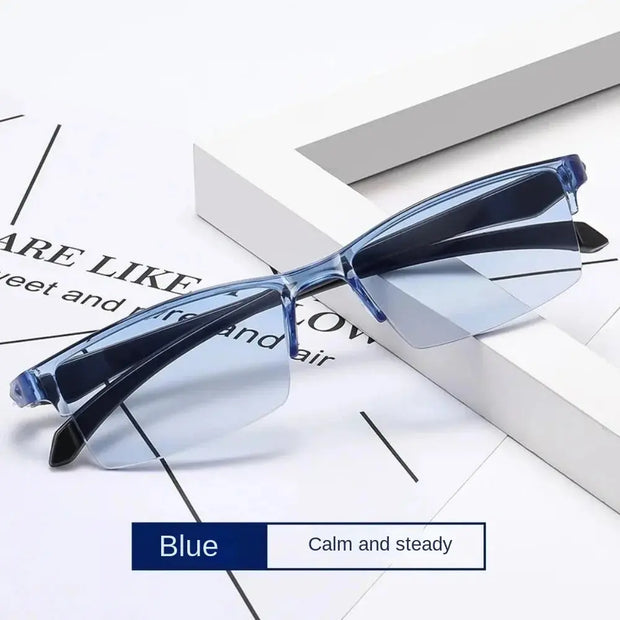 Blue Light Surendra 04 - Smart Automatic Zoom Reading Glasses Ultralight Rimless Anti Blue-ray Radiation Protection Optical Blue Light Glasses Unisex Wicked Tender