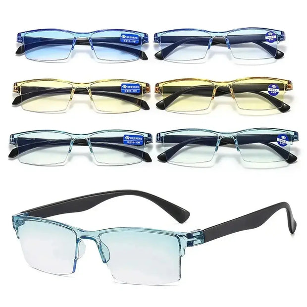 Blue Light Surendra 04 - Smart Automatic Zoom Reading Glasses Ultralight Rimless Anti Blue-ray Radiation Protection Optical Blue Light Glasses Unisex Wicked Tender