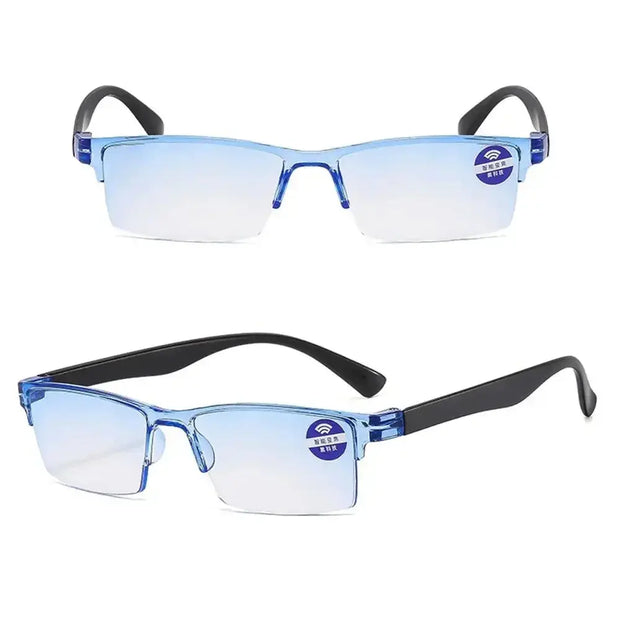 Blue Light Surendra 04 - Smart Automatic Zoom Reading Glasses Ultralight Rimless Anti Blue-ray Radiation Protection Optical Blue Light Glasses Unisex Wicked Tender