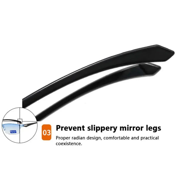 Blue Light Surendra 04 - Smart Automatic Zoom Reading Glasses Ultralight Rimless Anti Blue-ray Radiation Protection Optical Blue Light Glasses Unisex Wicked Tender
