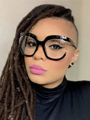 Blue Light Surendra 16 - 2023 Ins Rainbow Frame Fashion Retro Round Anti Blue Light Women Glasses Vintage Oversized Colourful Frame Clear Eyeglasses Wicked Tender