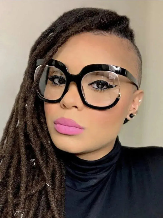 Blue Light Surendra 16 - 2023 Ins Rainbow Frame Fashion Retro Round Anti Blue Light Women Glasses Vintage Oversized Colourful Frame Clear Eyeglasses Wicked Tender