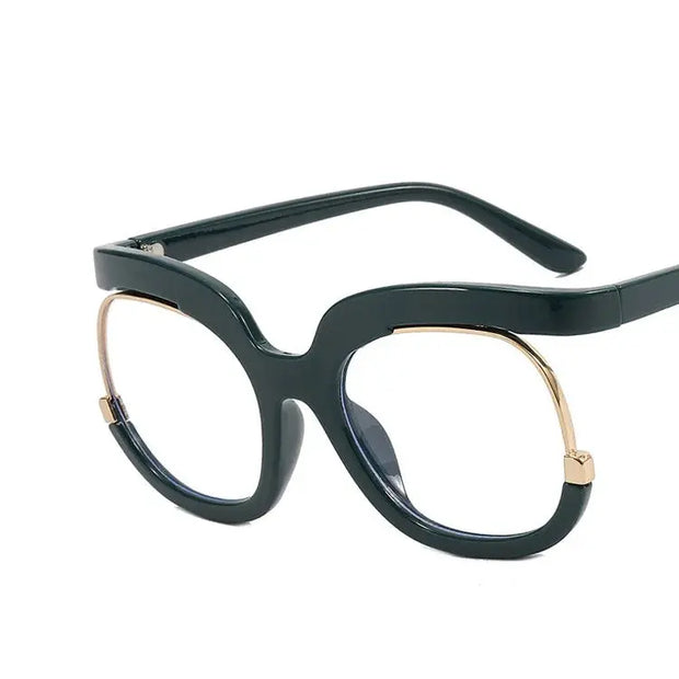 Blue Light Surendra 16 - 2023 Ins Rainbow Frame Fashion Retro Round Anti Blue Light Women Glasses Vintage Oversized Colourful Frame Clear Eyeglasses Wicked Tender