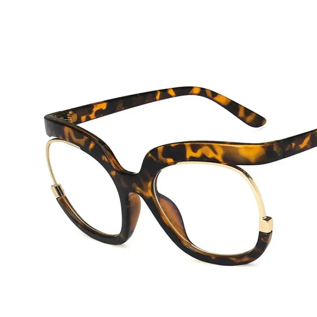 Blue Light Surendra 16 - 2023 Ins Rainbow Frame Fashion Retro Round Anti Blue Light Women Glasses Vintage Oversized Colourful Frame Clear Eyeglasses Wicked Tender