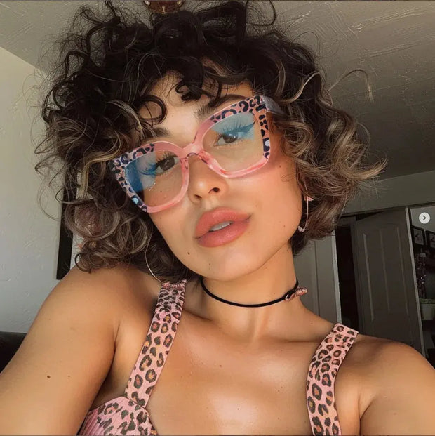 Blue Light Surendra 17 - Rhaegal New Pink Cat Eye Blue Light Blocking Glasses for Women Fashion Unique Design Plano Lenses Transparent Computer Glasses Wicked Tender