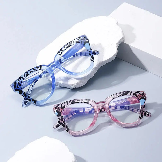 Blue Light Surendra 17 - Rhaegal New Pink Cat Eye Blue Light Blocking Glasses for Women Fashion Unique Design Plano Lenses Transparent Computer Glasses Wicked Tender