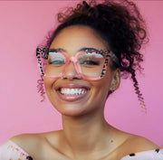 Blue Light Surendra 17 - Rhaegal New Pink Cat Eye Blue Light Blocking Glasses for Women Fashion Unique Design Plano Lenses Transparent Computer Glasses Wicked Tender