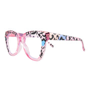 Blue Light Surendra 17 - Rhaegal New Pink Cat Eye Blue Light Blocking Glasses for Women Fashion Unique Design Plano Lenses Transparent Computer Glasses Wicked Tender