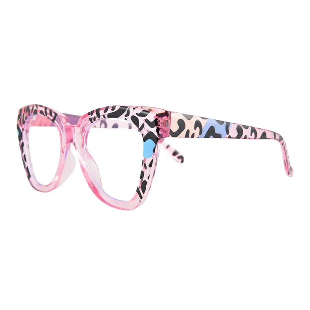 Blue Light Surendra 17 - Rhaegal New Pink Cat Eye Blue Light Blocking Glasses for Women Fashion Unique Design Plano Lenses Transparent Computer Glasses Wicked Tender