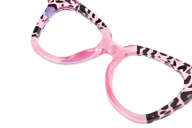 Blue Light Surendra 17 - Rhaegal New Pink Cat Eye Blue Light Blocking Glasses for Women Fashion Unique Design Plano Lenses Transparent Computer Glasses Wicked Tender