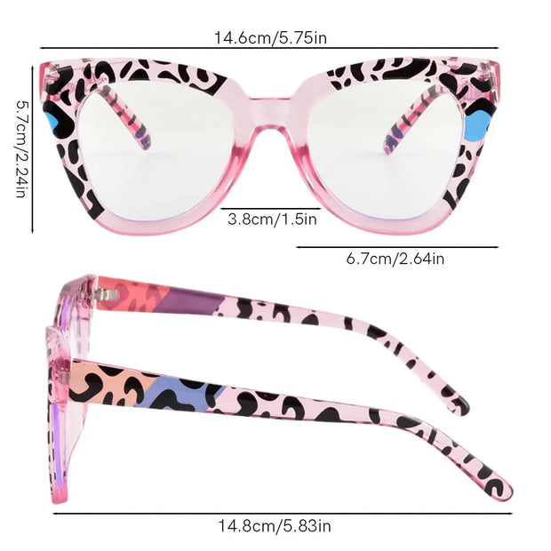 Blue Light Surendra 17 - Rhaegal New Pink Cat Eye Blue Light Blocking Glasses for Women Fashion Unique Design Plano Lenses Transparent Computer Glasses Wicked Tender