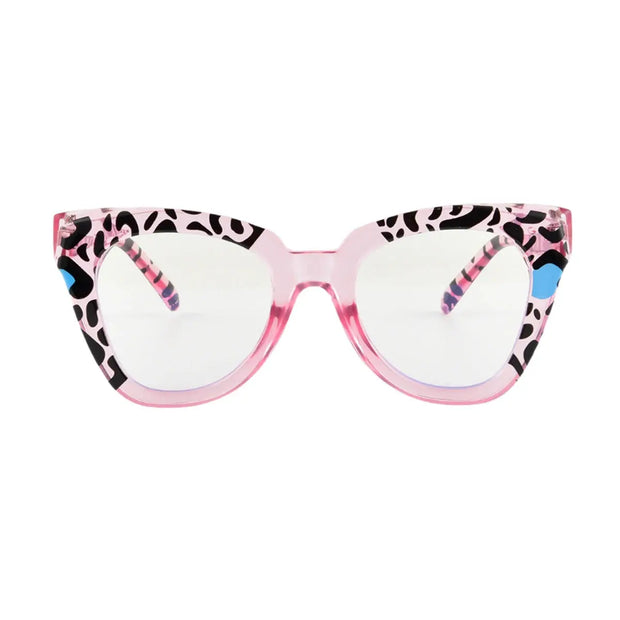 Blue Light Surendra 17 - Rhaegal New Pink Cat Eye Blue Light Blocking Glasses for Women Fashion Unique Design Plano Lenses Transparent Computer Glasses Wicked Tender