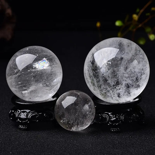 Crystal Ball Polished Gemstone Sphere - Dream Amethyst, Black Obsidian, Crystal Quartz and More Wicked Tender