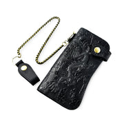 Dragon & Tiger Forge Wallet – Handcrafted Mythic Leather Wallet for Power & Balance