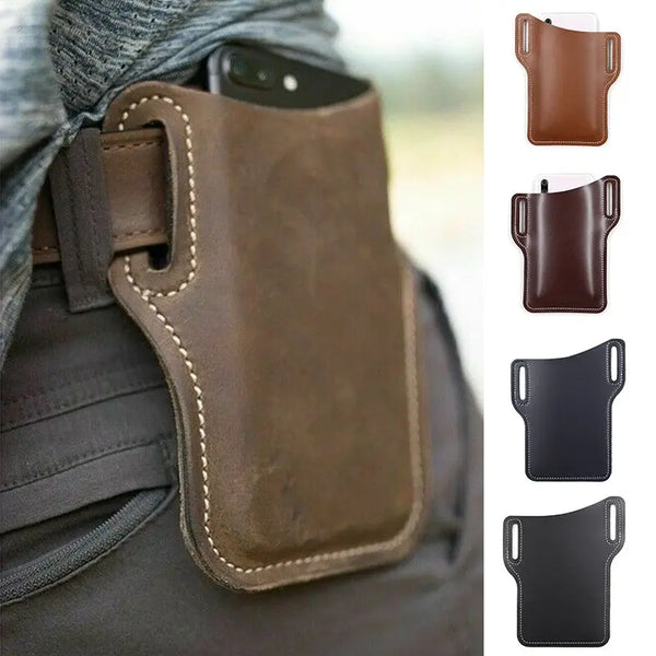 Heavy Duty Leather Cell Phone Holster Rugged Tactical Protection Wicked Tender