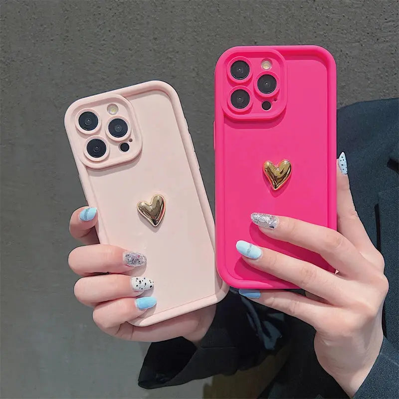 Love Heart Phone Case For IPhone 15 Pro Case IPhone 11 12 13 14 Pro Max Mini XR XS X 7 8 Plus SE Transparent Soft Cover Fundas – Buy The Best Products In The Online Store - Foto 7