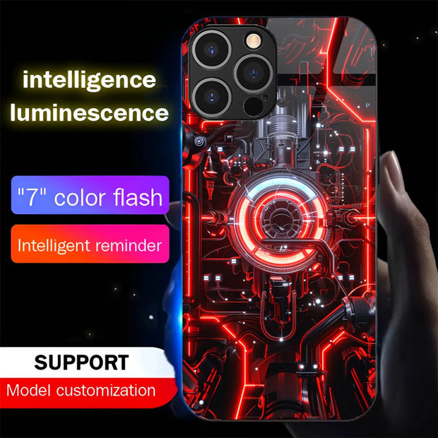 LED Luminous Phone Case 7 Color Flash Intelligent Cover Wicked Tender LED Luminous Phone Case 7 Color Flash Intelligent Cover Wicked Tender