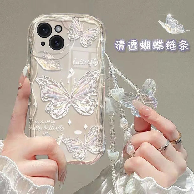 Butterfly Clear Phone Case Aesthetic Transparent Butterfly Design Wicked Tender Butterfly Clear Phone Case Aesthetic Transparent Butterfly Design Wicked Tender
