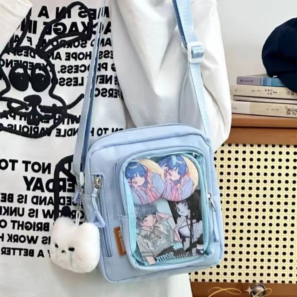 Anime Crossbody Ita Bag – Kawaii Clear Display Window Charm  display picture 2