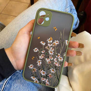 Sage Green Wild Flower Phone Case - Clear Flower Phone Case Wicked Tender