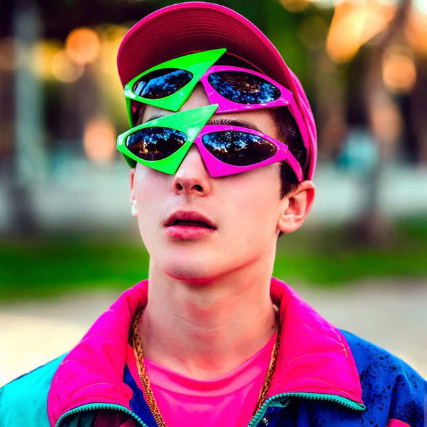 Triangular Y2K Cat Eye Sunglasses – Vintage Hip Hop Style  display picture 1