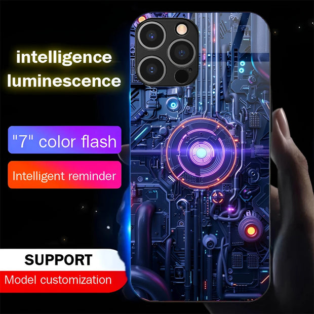 LED Luminous Phone Case – 7 Color Flash Intelligent Cover – Wicked Tender LED Luminous Phone Case – 7 Color Flash Intelligent Cover – Wicked Tender