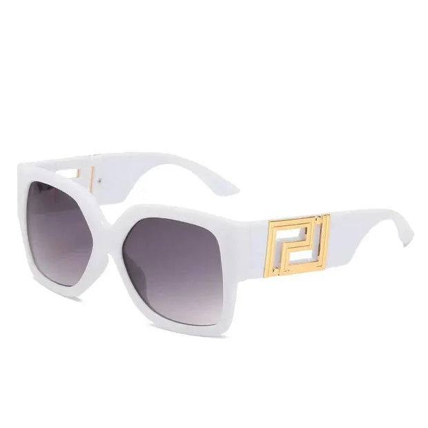 Surendra 02 - Vintage Oversize Sunglasses Men Women Luxury Brand Design Fashion UV400 Eyewear Trendy Square Gradient Shades Sun Glasses Wicked Tender