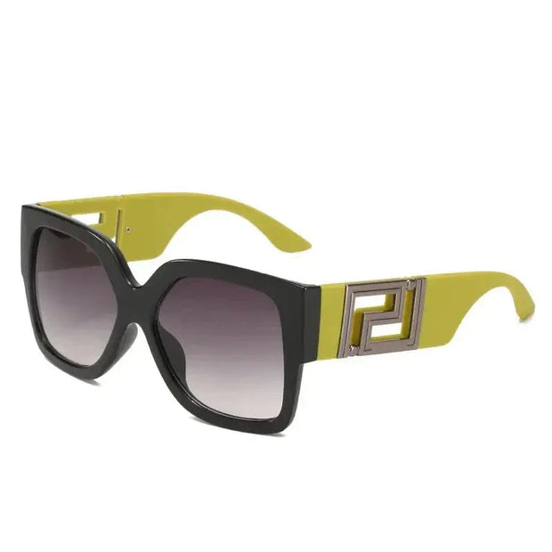 Surendra 02 - Vintage Oversize Sunglasses Men Women Luxury Brand Design Fashion UV400 Eyewear Trendy Square Gradient Shades Sun Glasses Wicked Tender