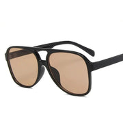 Surendra 06 - Vintage Oversized Sunglasses Women Retro Brand Big Frame Sun Glasses Female Black Yellow Ins Style Square Glasses Oculos De Sol Wicked Tender