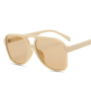 Surendra 06 - Vintage Oversized Sunglasses Women Retro Brand Big Frame Sun Glasses Female Black Yellow Ins Style Square Glasses Oculos De Sol Wicked Tender