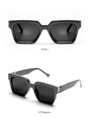 Surendra 08 - Ruiao Retro Black Millionaire Shades Luxury Sunglasses 2024 For Men Designer Famous Brand Square Sun Glasses Man Women Sunglass Wicked Tender