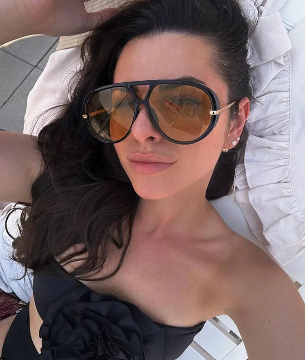 Surendra 09 - Women Brand Designer Luxury Sun Glasses Sex Vintage Oversized Sunglasses Female Black Fashion Oculos De Sol #300864 Wicked Tender