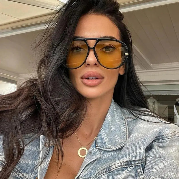 Surendra 09 - Women Brand Designer Luxury Sun Glasses Sex Vintage Oversized Sunglasses Female Black Fashion Oculos De Sol #300864 Wicked Tender