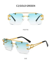 Surendra 10 - Luxury Square Sunglasses Man Woman Brand Designer Vintage Rimless Sun Glasses Male Female Fashion Retro Mirror Oculos De Sol Wicked Tender