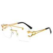 Surendra 10 - Luxury Square Sunglasses Man Woman Brand Designer Vintage Rimless Sun Glasses Male Female Fashion Retro Mirror Oculos De Sol Wicked Tender