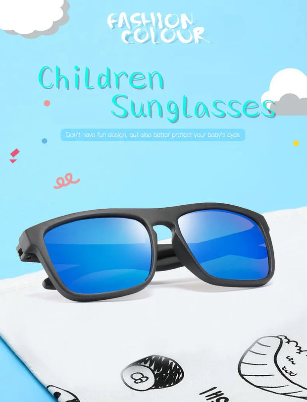Surendra 12 - 2023 Kids Sunglasses UV400 Protection Vintage Brand Polarized Children Sun Glasses Girls Boys Multi Color Eyeglasses Eyewear Wicked Tender