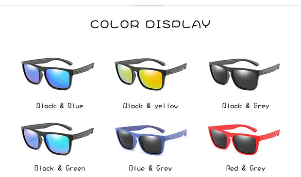 Surendra 12 - 2023 Kids Sunglasses UV400 Protection Vintage Brand Polarized Children Sun Glasses Girls Boys Multi Color Eyeglasses Eyewear Wicked Tender